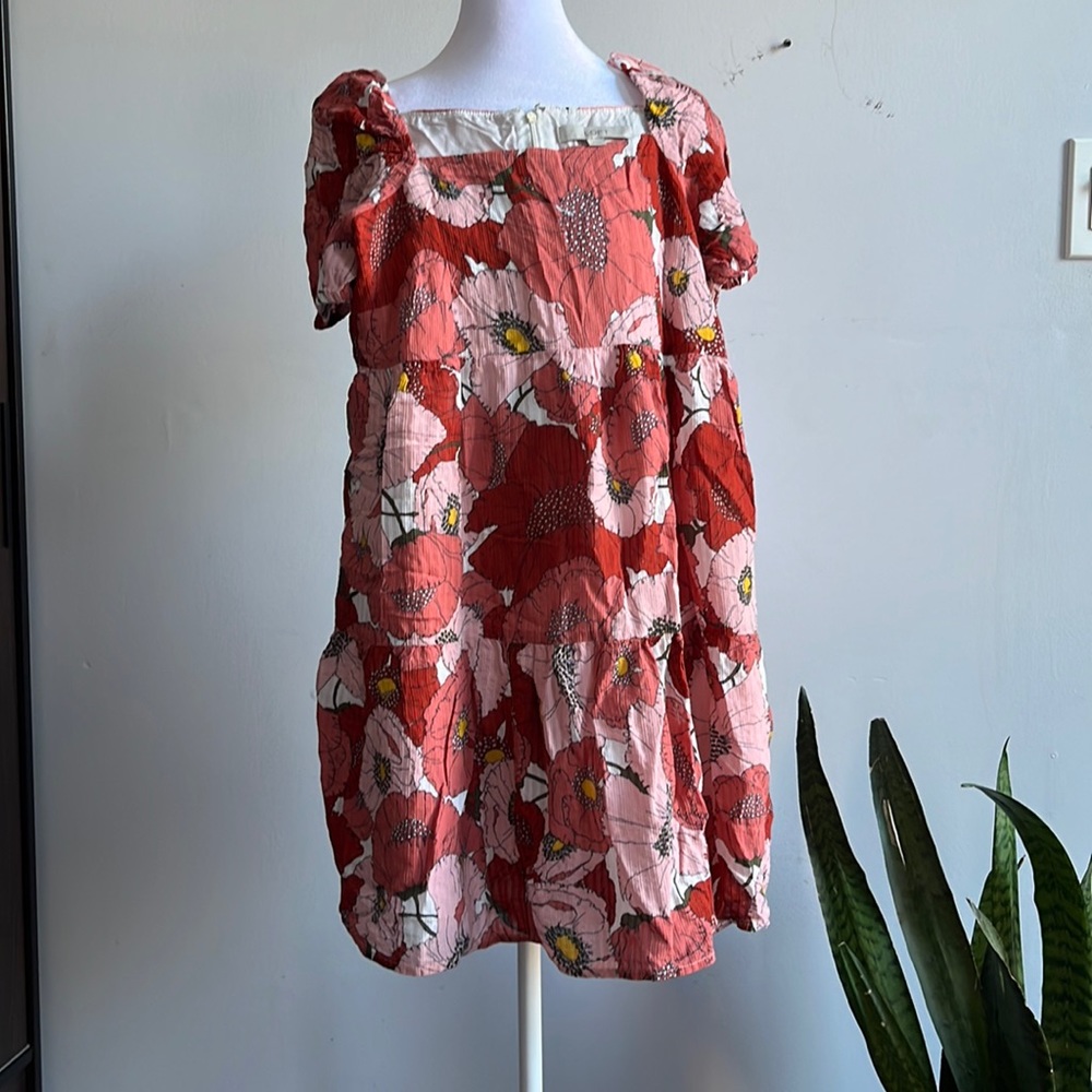 Loft mini dress in floral pattern
